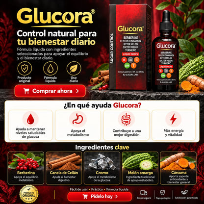 Glucora Berberina | Equilibrio, Bienestar y Control en Cada Gota