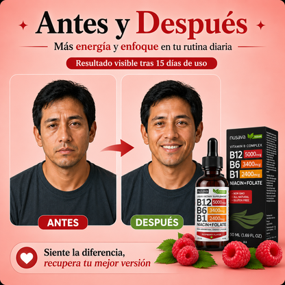 Complejo B12 Líquido I Tú recarga de energía diaria