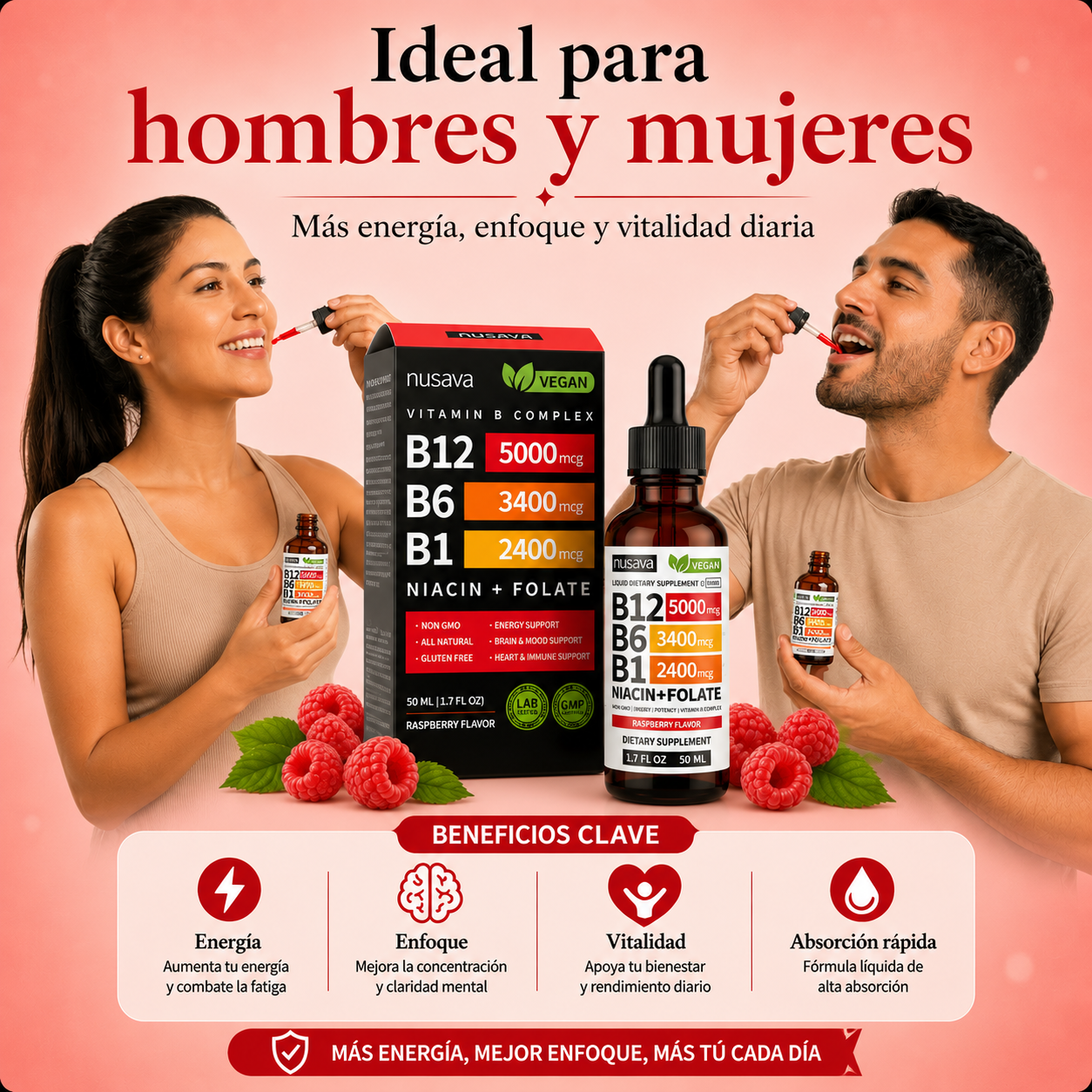 Complejo B12 Líquido I Tú recarga de energía diaria