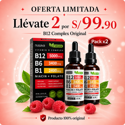 Complejo B12 Líquido I Tú recarga de energía diaria