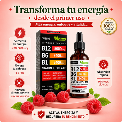 Complejo B12 Líquido I Tú recarga de energía diaria