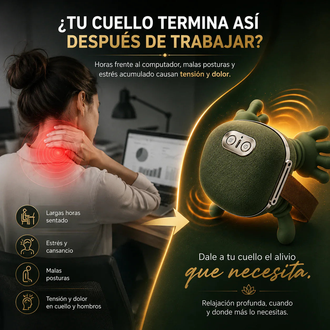 Masajeador de Manos con Calor Terapéutico | Alivia el Dolor en Minutos