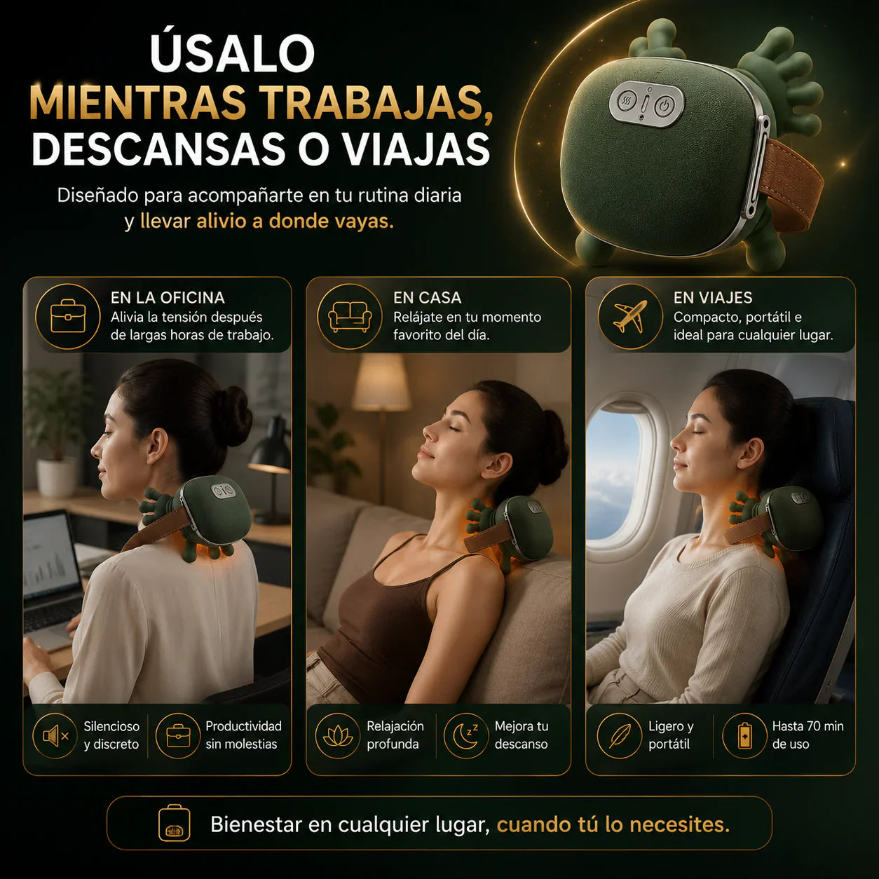 Masajeador de Manos con Calor Terapéutico | Alivia el Dolor en Minutos