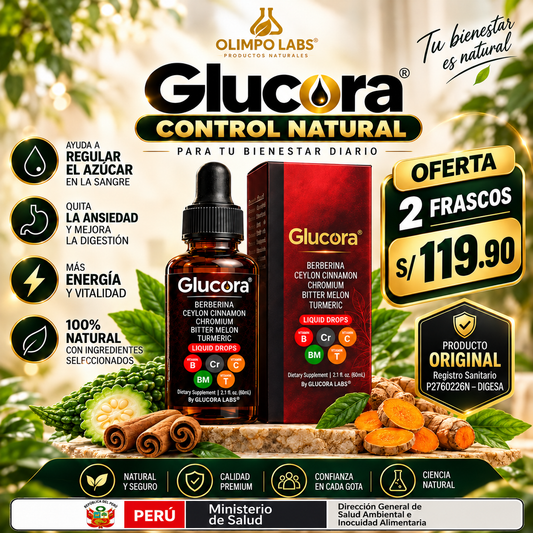 Glucora Berberina | Equilibrio, Bienestar y Control en Cada Gota